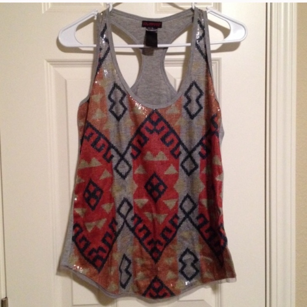🌟Custo Barcelona Aztec cleat sequined top